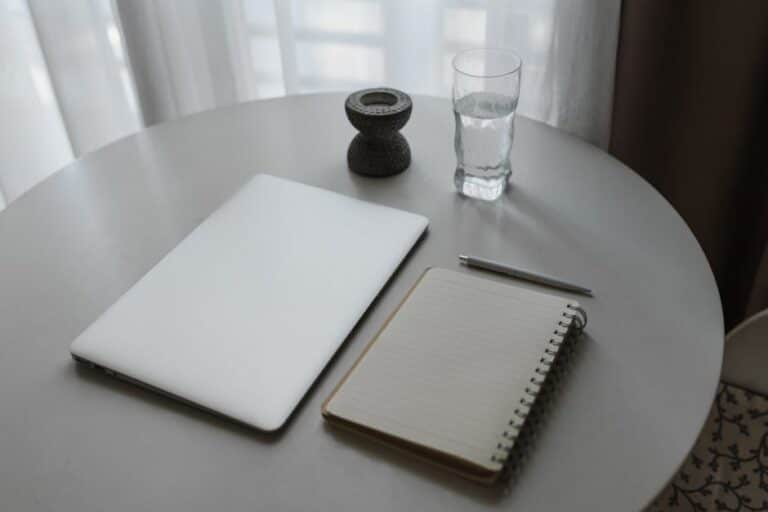 calm quiet workspace design
