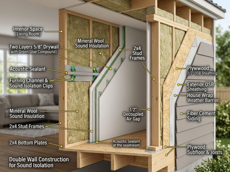 double wall soundproofing