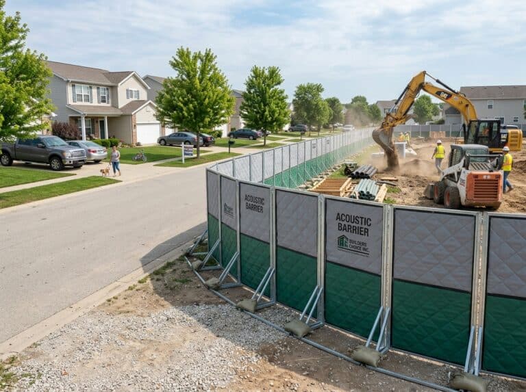 temporary acoustic barrier