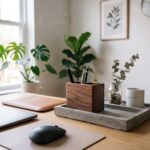 calm quiet desk organizer