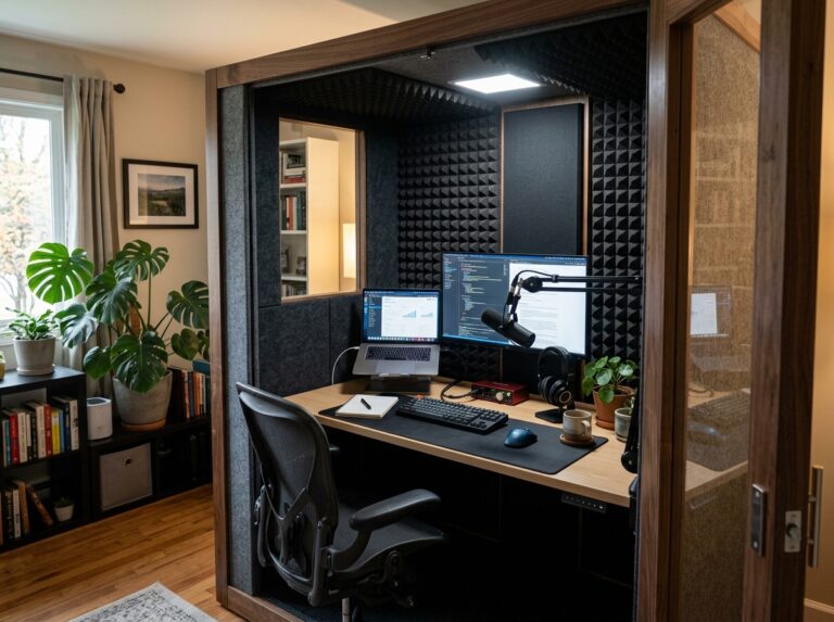 soundproof desk enclosure ideas